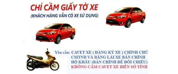 Dịch vụ cầm ô tô trả góp huyện Thanh Oai